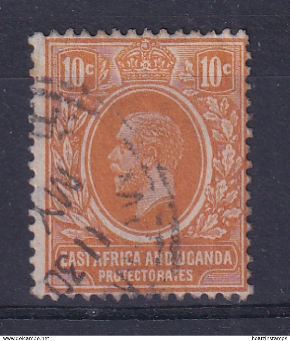 East Africa & Uganda Protectorates: 1921   KGV     SG68   10c      Used - Protectorados De África Oriental Y Uganda