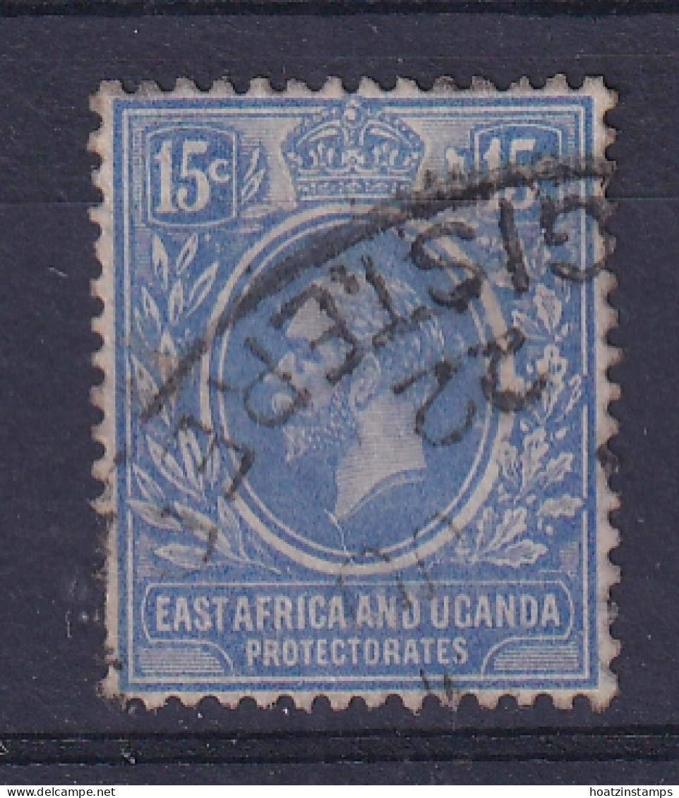 East Africa & Uganda Protectorates: 1921   KGV     SG70   15c      Used - Protectoraten Van Oost-Afrika En Van Oeganda