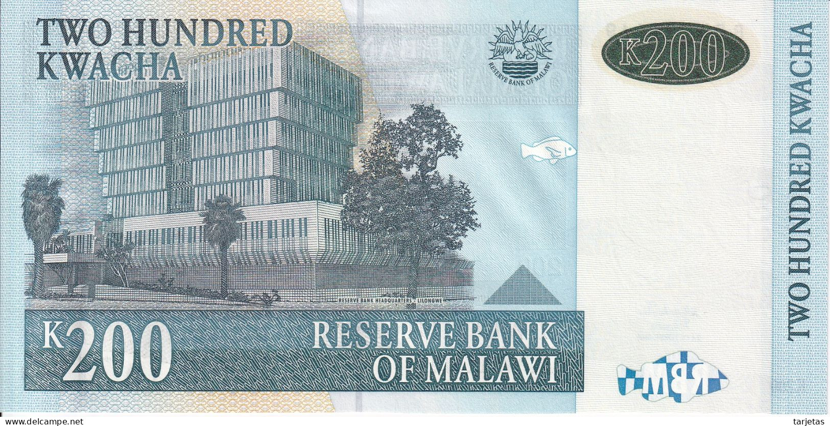 BILLETE DE MALAWI DE 200 KWACHA DEL AÑO 2003 SIN CIRCULAR (UNC) (BANKNOTE) - Malawi