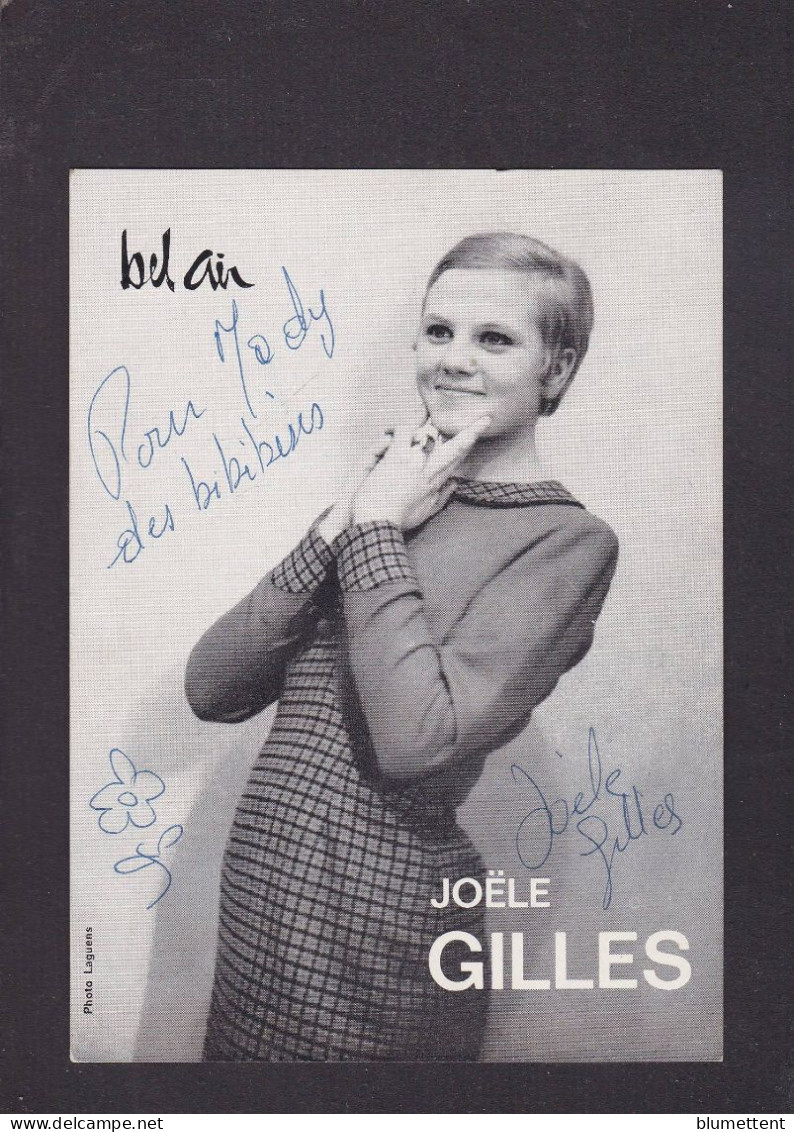 Signature Autographe De Joële Gilles Sur CPSM Voir Dos - Otros & Sin Clasificación