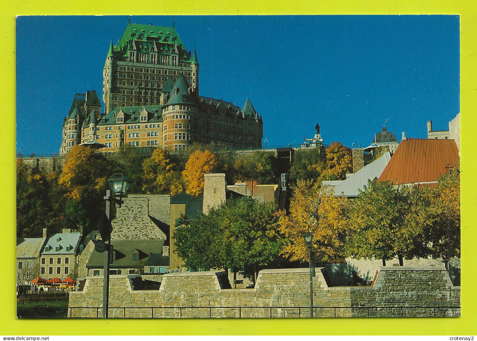 QUEBEC Le Château De FRONTENAC VOIR DOS Et Timbre - Québec - Château Frontenac