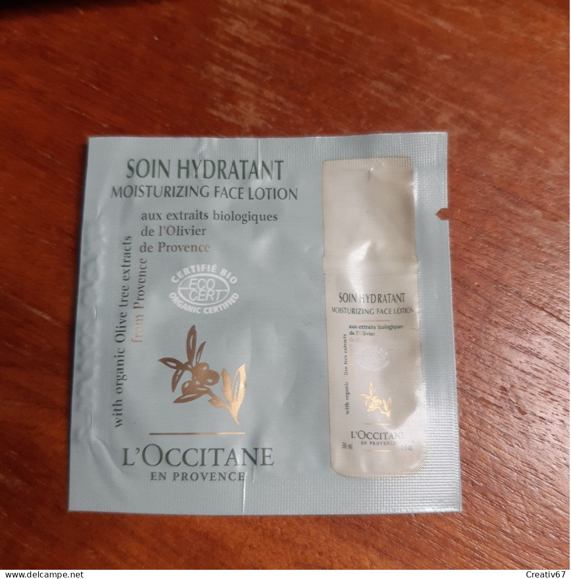 Pochette Soin Hydratant Aux Extraits Biologiques De L'Olivier L'occitane En Provence - Kosmetika