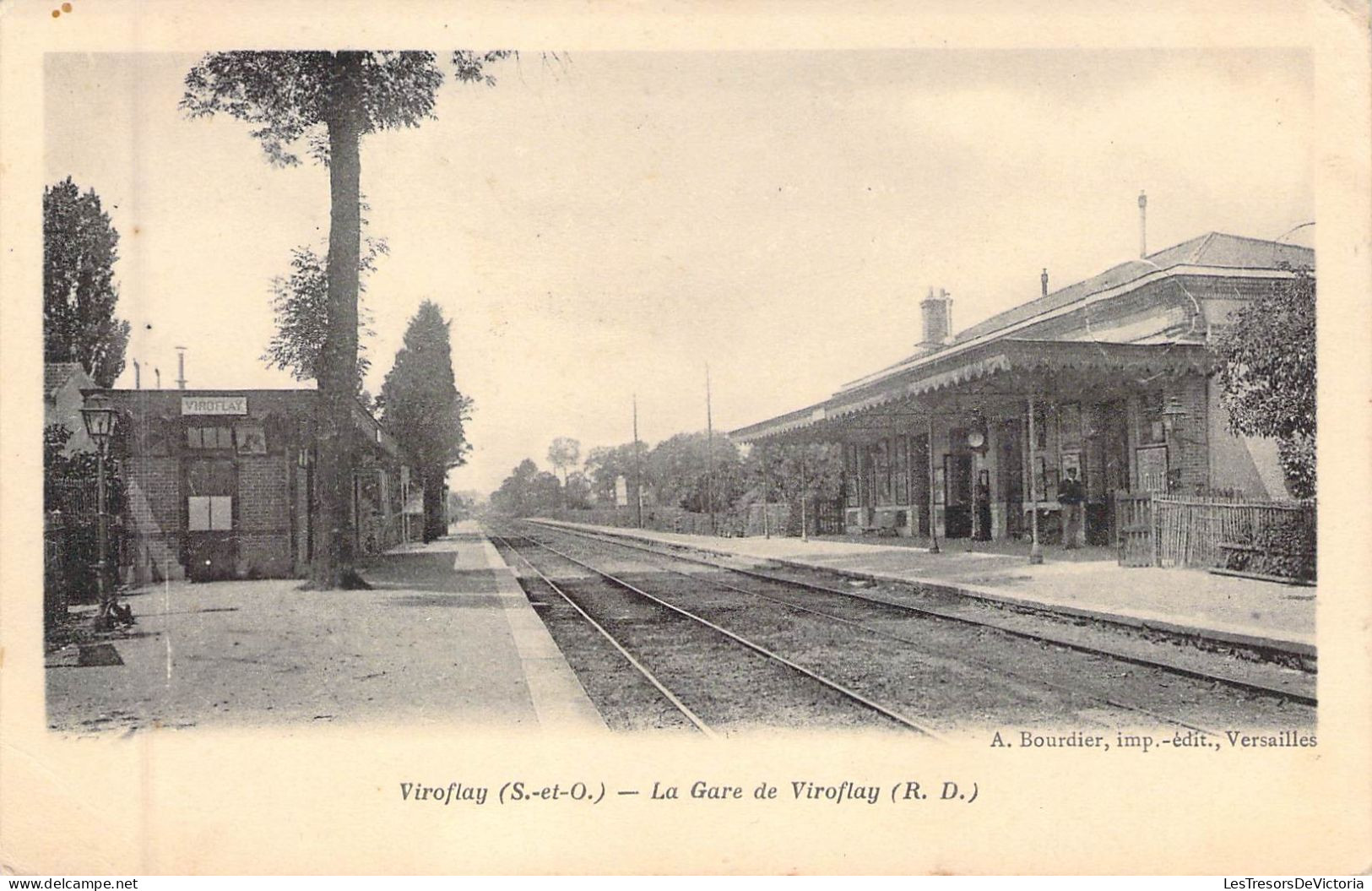 FRANCE - 78 - VIROFLAY - La Gare De Viroflay - Edit A Bourdier - Carte Postale Ancienne - Viroflay