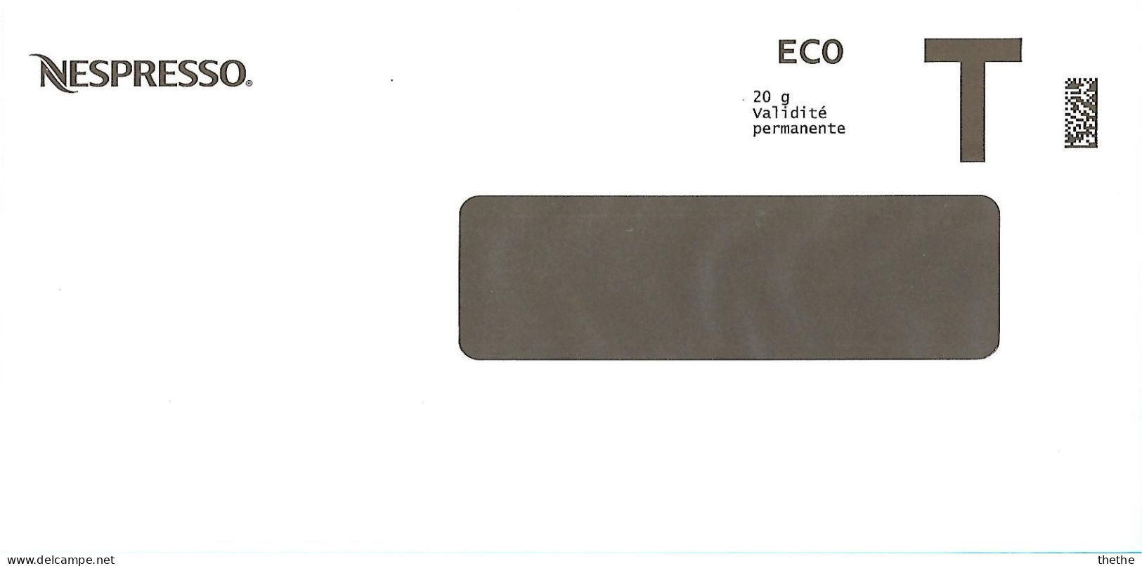 NESPRESSO - ECO - T - Cartes/Enveloppes Réponse T