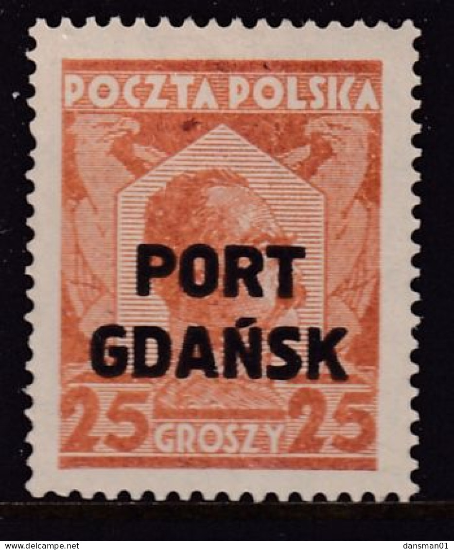 Port Gdansk 1928 Fi 16b Mint Hinged - Besatzungszeit