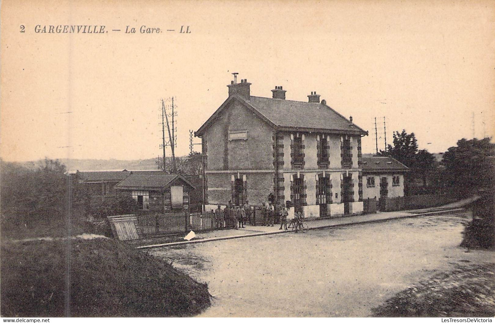 FRANCE - 78 - GARGENVILLE - La Gare - LL - Carte Postale Ancienne - Gargenville