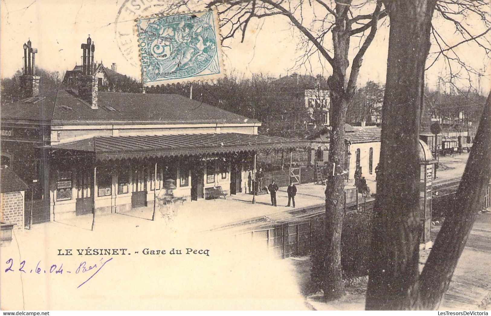 FRANCE - 78 - LE VESINET - Gare Du Pecq - Carte Postale Ancienne - Le Vésinet