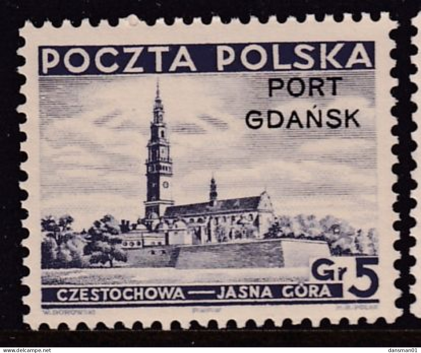 Poland 1937 Port Gdansk Fi 29 Mint Hinged - Occupations