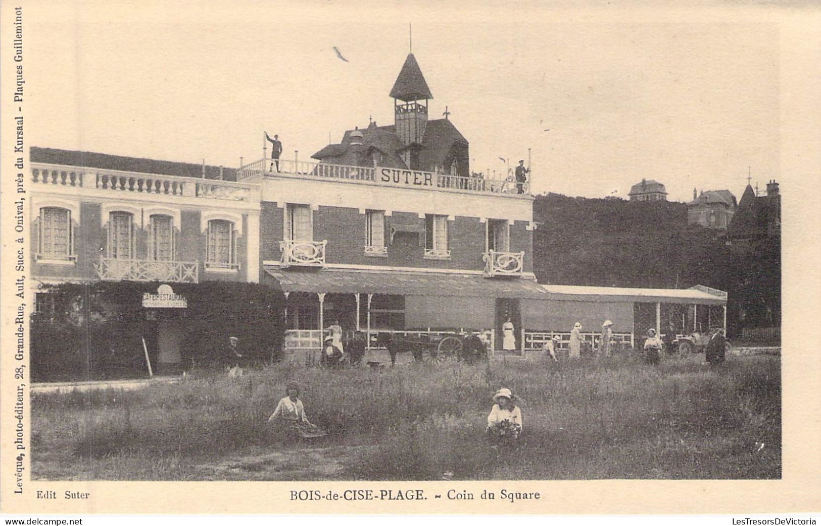 FRANCE - 80 - BOIS DE CISE PLAGE - Coin Du Square - Edit Suter - Carte Postale Ancienne - Bois-de-Cise