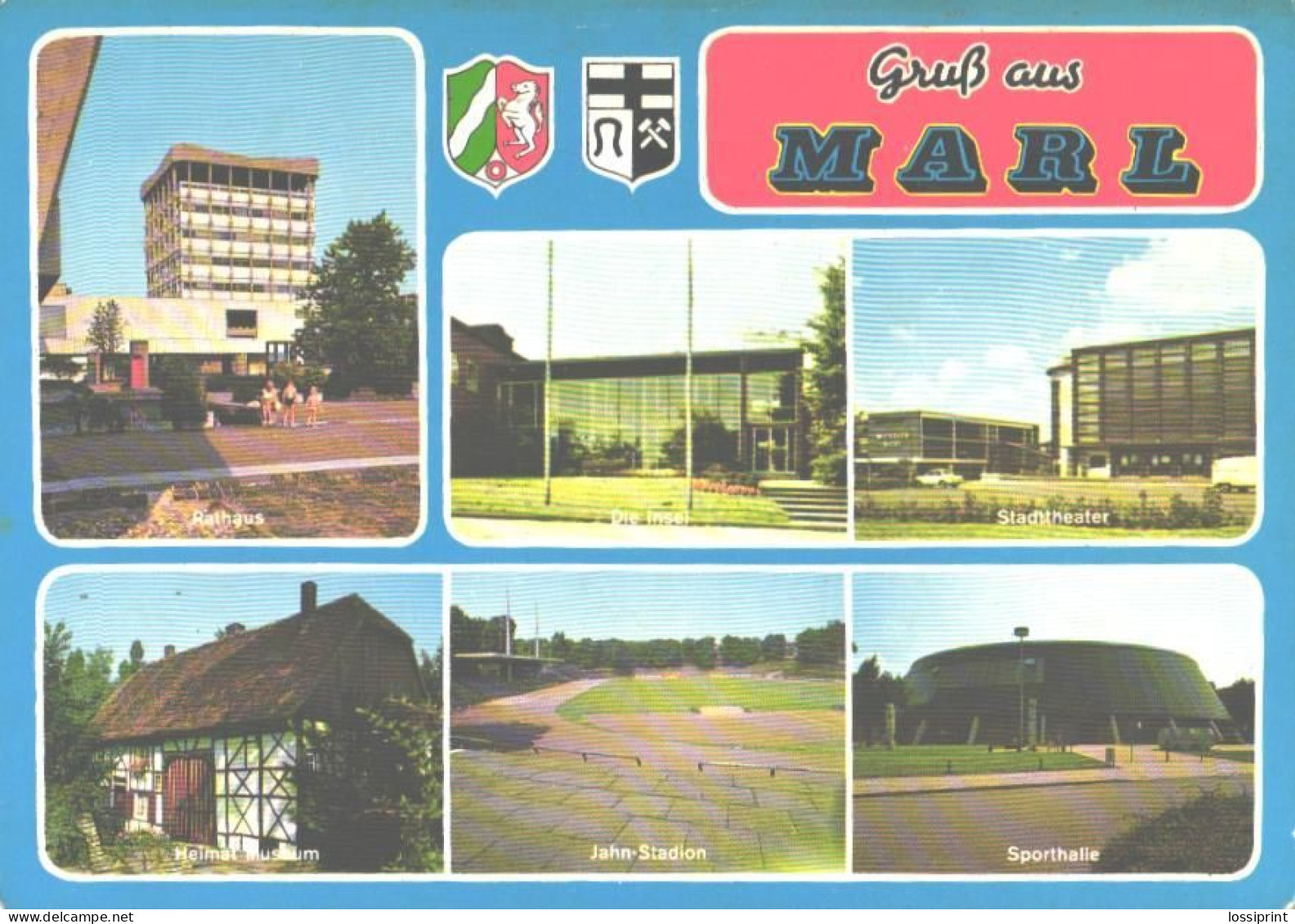 Germany:Marl Views, Town Hall, Theatre, Museum, Stadium, Sport Hall - Marl