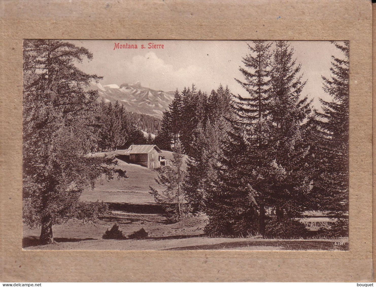 CARTE DE MONTANA POUR OBERHOFEN , GRIFFE INTERNEMENT DES PRISONNIERS DE GUERRE MONTANA SUISSE - 1916 - Abstempelungen