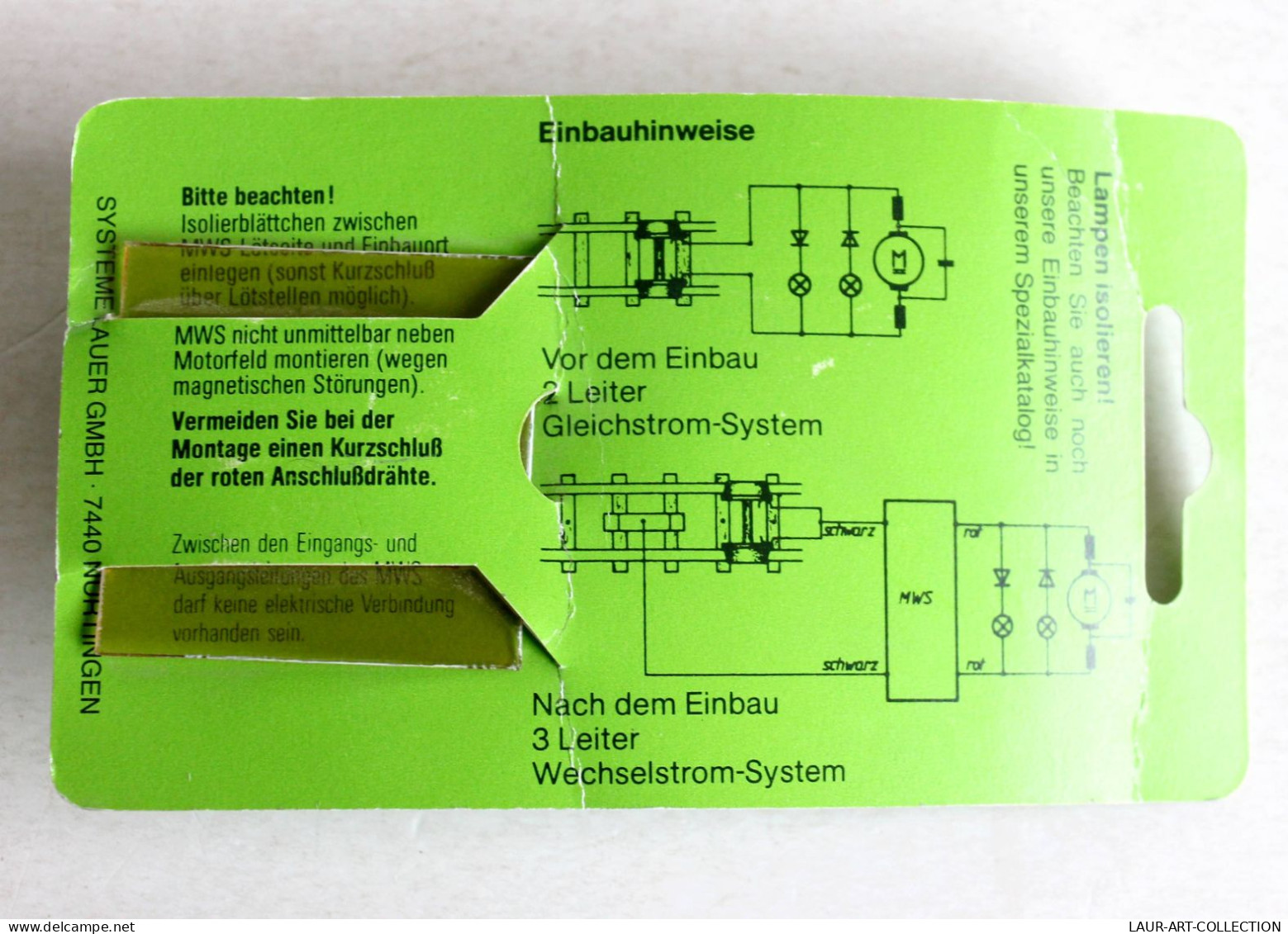 MWS, MICRO COMMUTATEUR DE RECUL ELECTRONIQUE POUR LOCOMOTIVE MICROWENDESCHALTUNG, ANCIEN MODEL REDUIT (1712.225) - Elektr. Zubehör