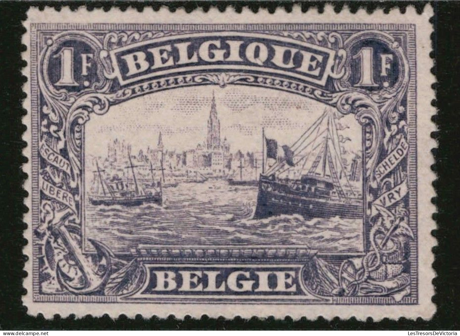 TIMBRE Belgique - COB 145** - 1F - 1915 - Cote 150 - 1914-1915 Red Cross