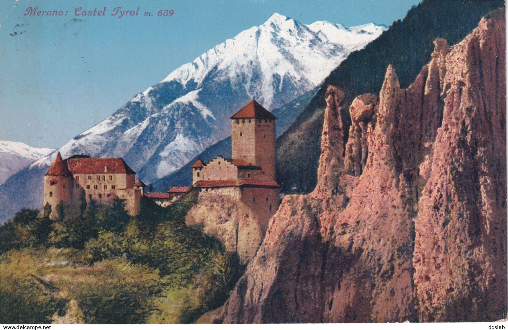 Merano - Castel Tyrol - Viaggiata 1931 - Affr. 75c Imperiale - Ed. Franzl - Merano