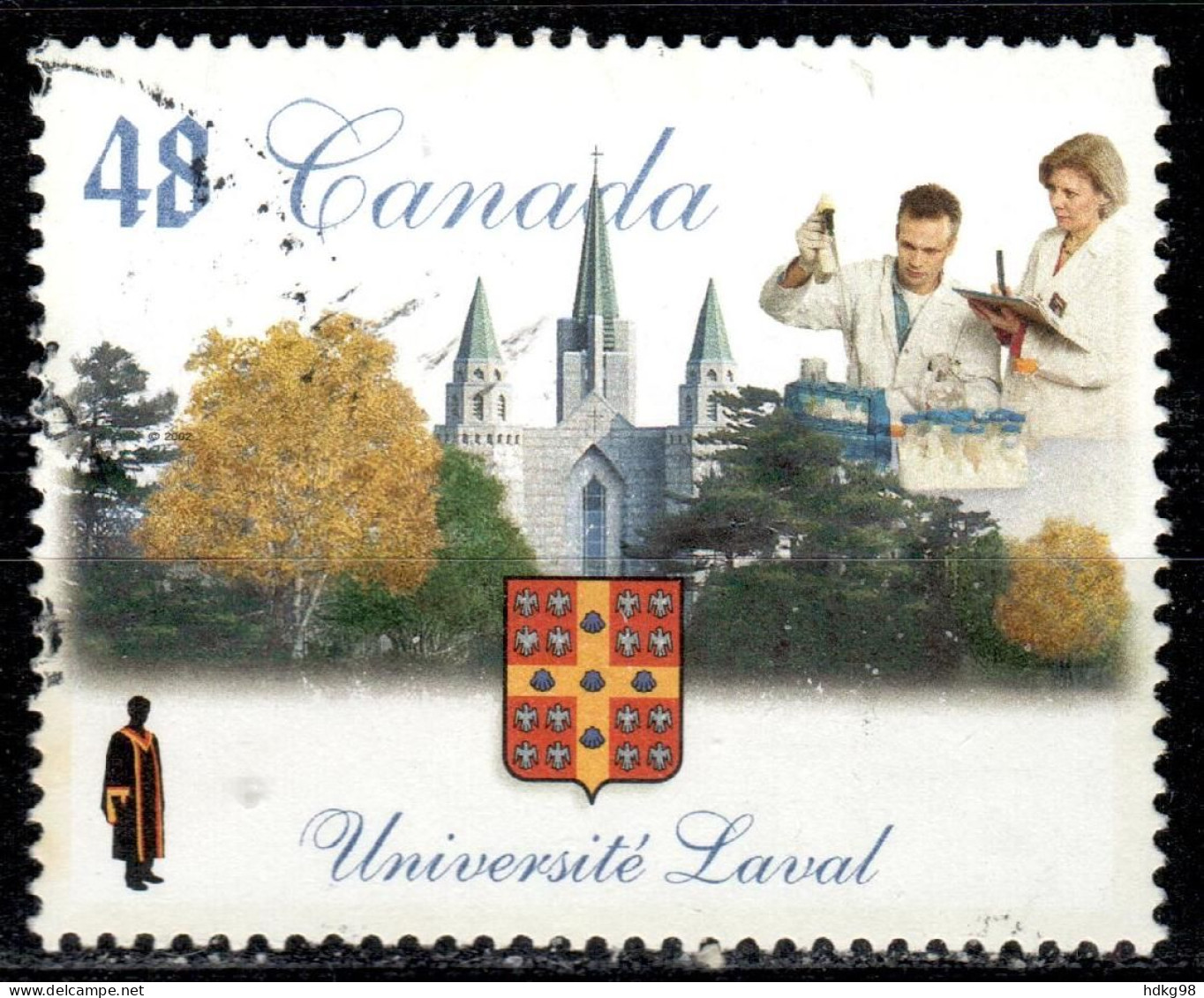 CDN+ Kanada 2002 Mi 2043 Universität Laval - Oblitérés