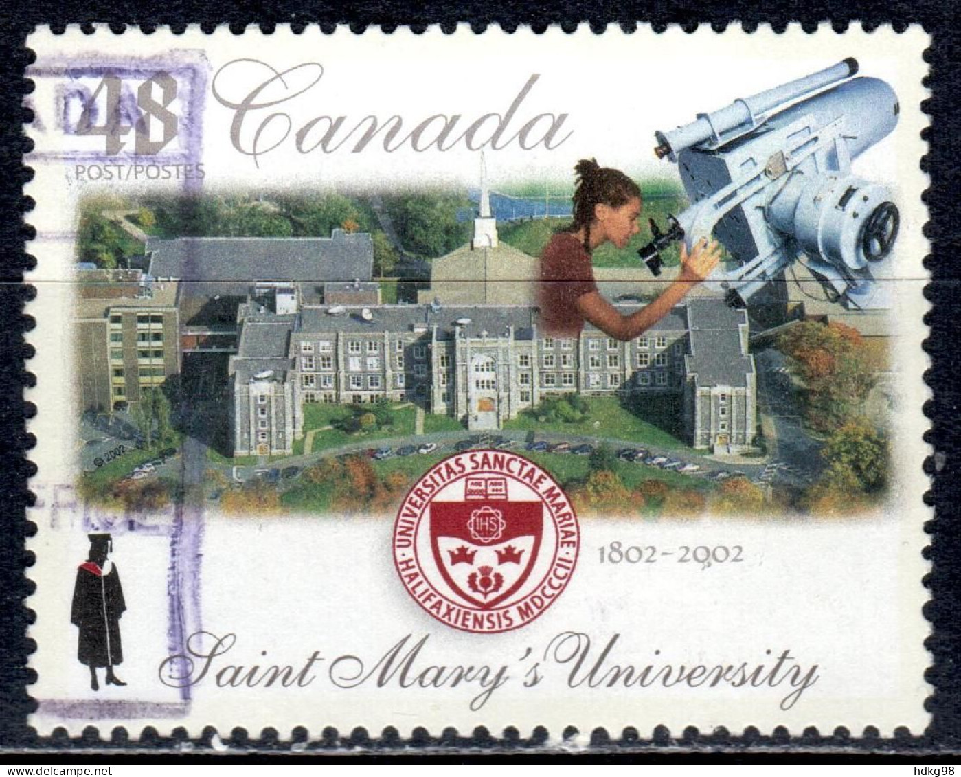 CDN+ Kanada 2002 Mi 2053 Universität - Oblitérés
