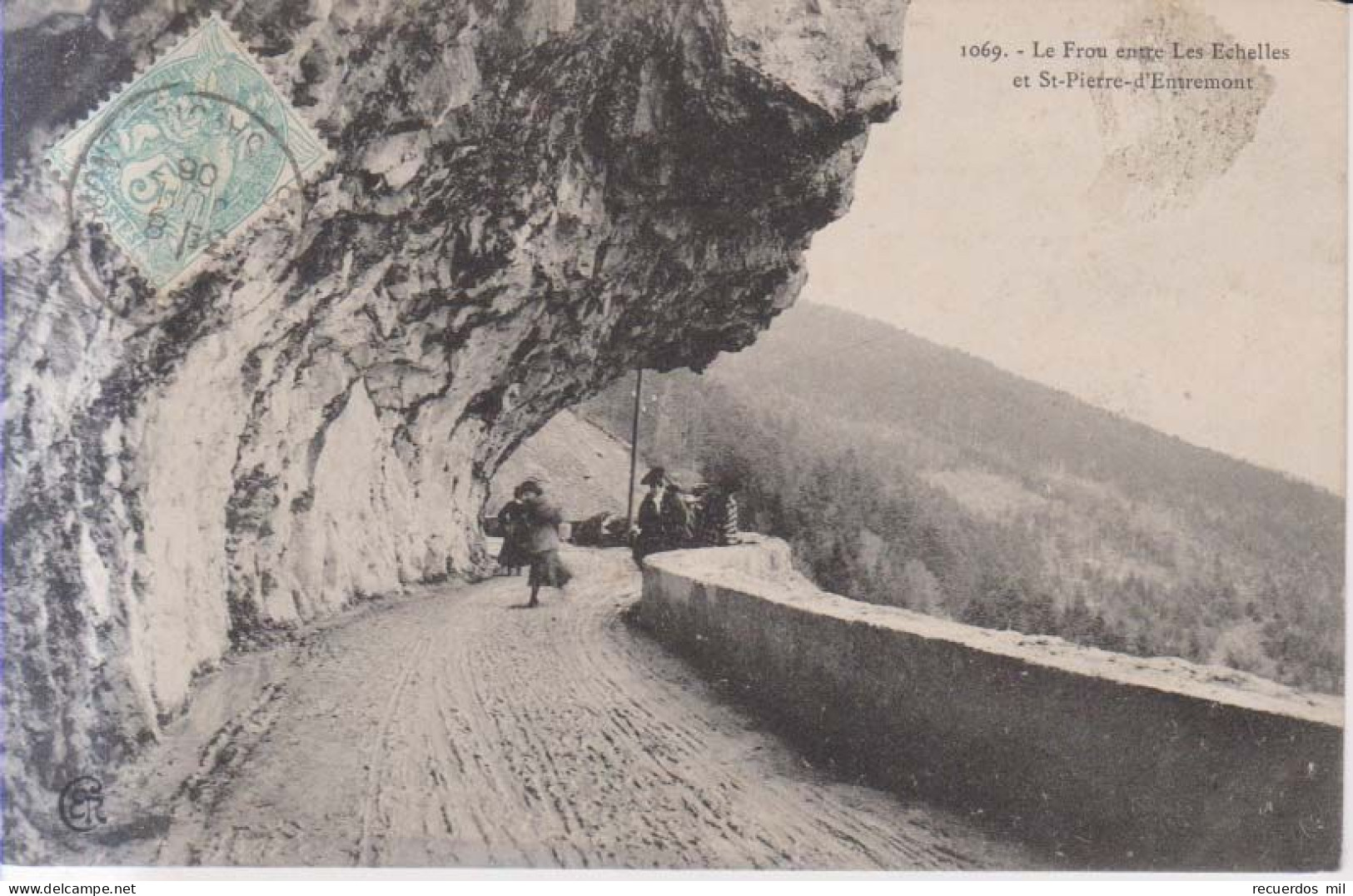 Le Frou Entre Les Echelles Et St Pierre D'Entremont Carte Postale Animee      1906 - Saint-Pierre-d'Entremont