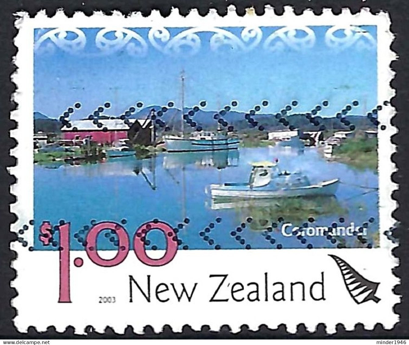 NEW ZEALAND 2003 QEII $1 Multicoloured, Scenery-Coromandel FU - Gebraucht