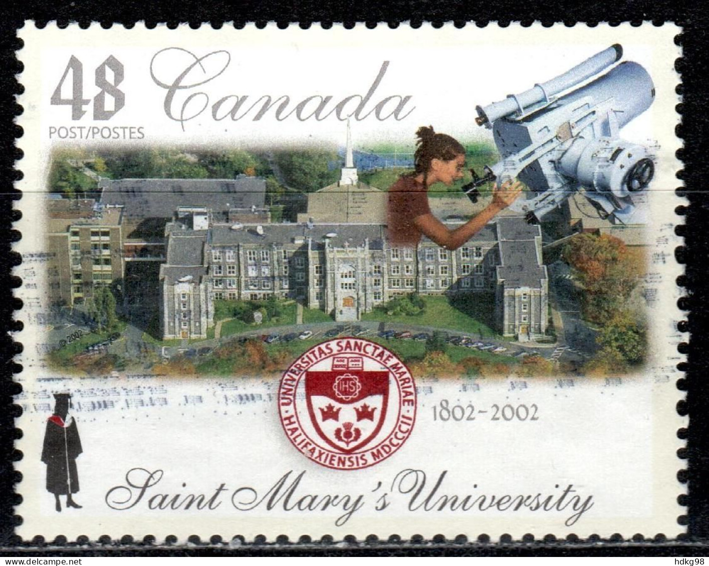 CDN+ Kanada 2002 Mi 2053 Universität - Oblitérés