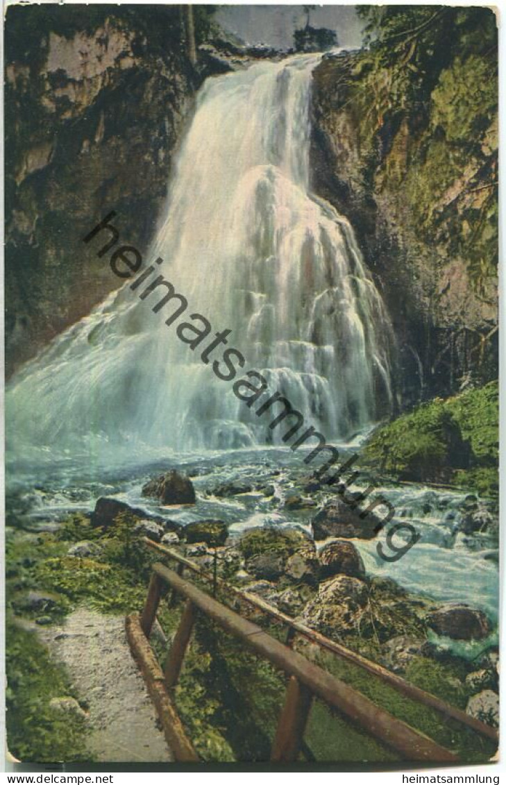 Gollinger Wasserfall - Verlag C. Jurischek Jun. Salzburg 1915/16 - Golling