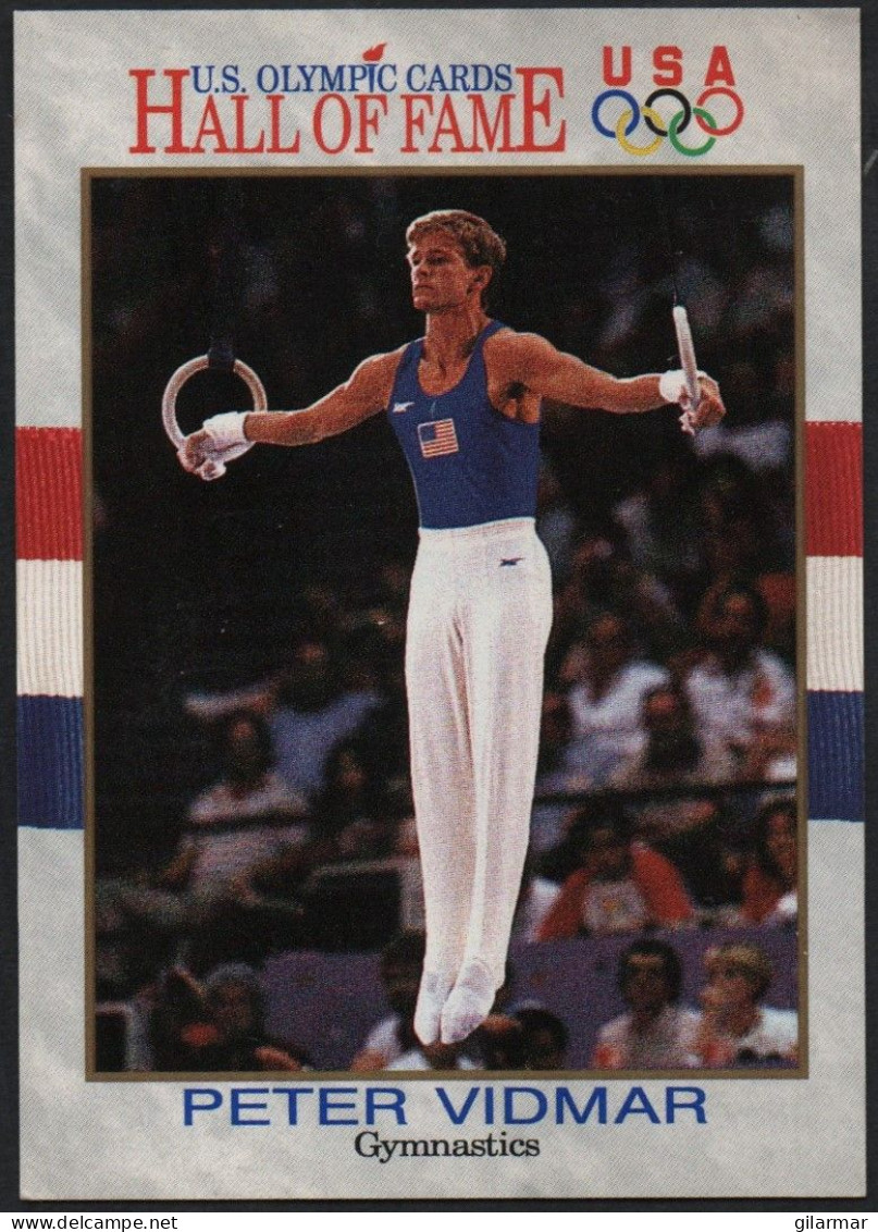 UNITED STATES - U.S. OLYMPIC CARDS HALL OF FAME - GYMNASTICS - PETER VIDMAR - # 84 - Trading-Karten