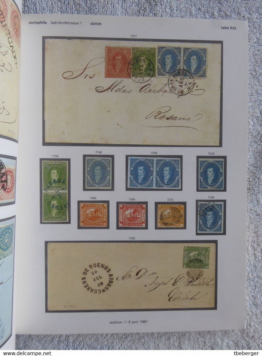 AC Corinphila 66 Auction 1981: Argentina, Uruguay & Switzerland Cantonals Coll. Limmat' & 'Winkelried' - Catalogues For Auction Houses