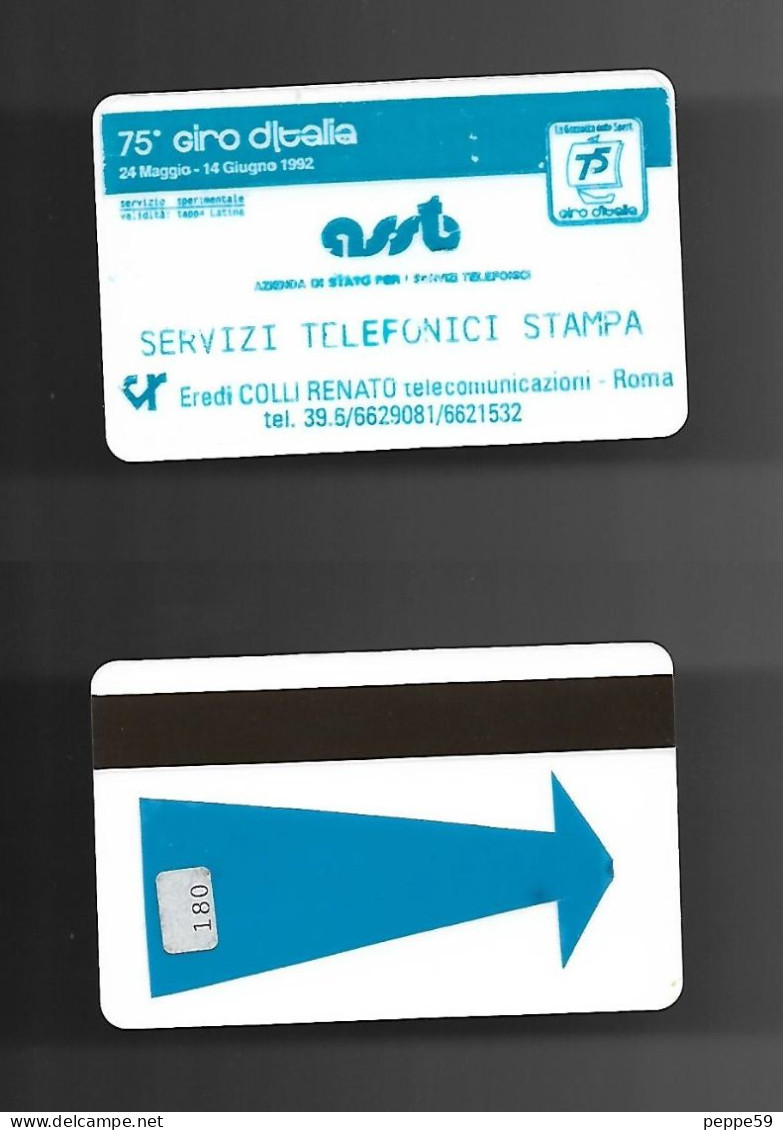 Carta Telefonica Italia Sip - Usi Speciali - 75° Giro D' Italia - Special Uses