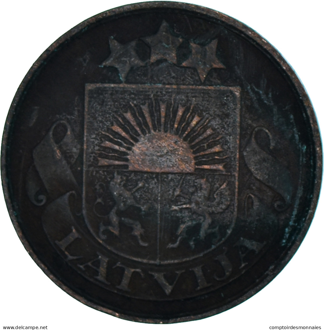 Monnaie, Lettonie, 2 Santimi, 1926 - Estonie