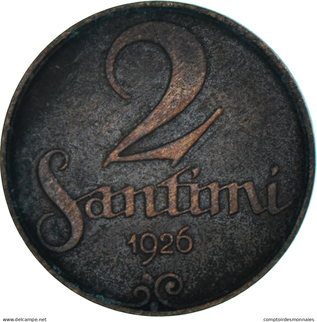 Monnaie, Lettonie, 2 Santimi, 1926 - Estland