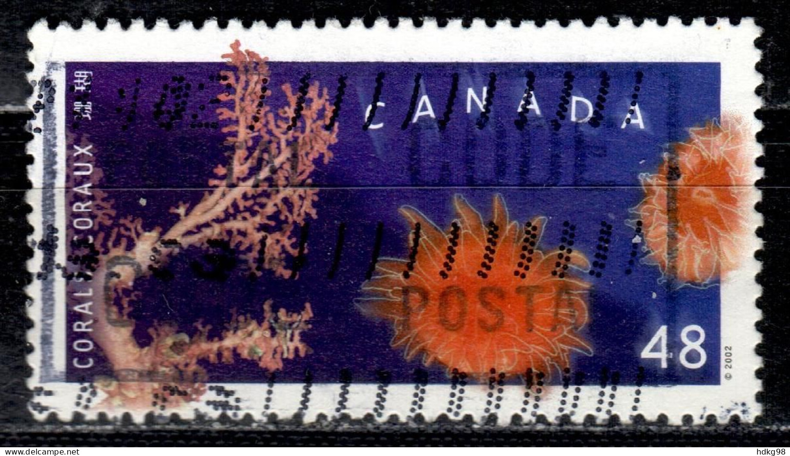 CDN+ Kanada 2002 Mi 2051 Korallen - Oblitérés