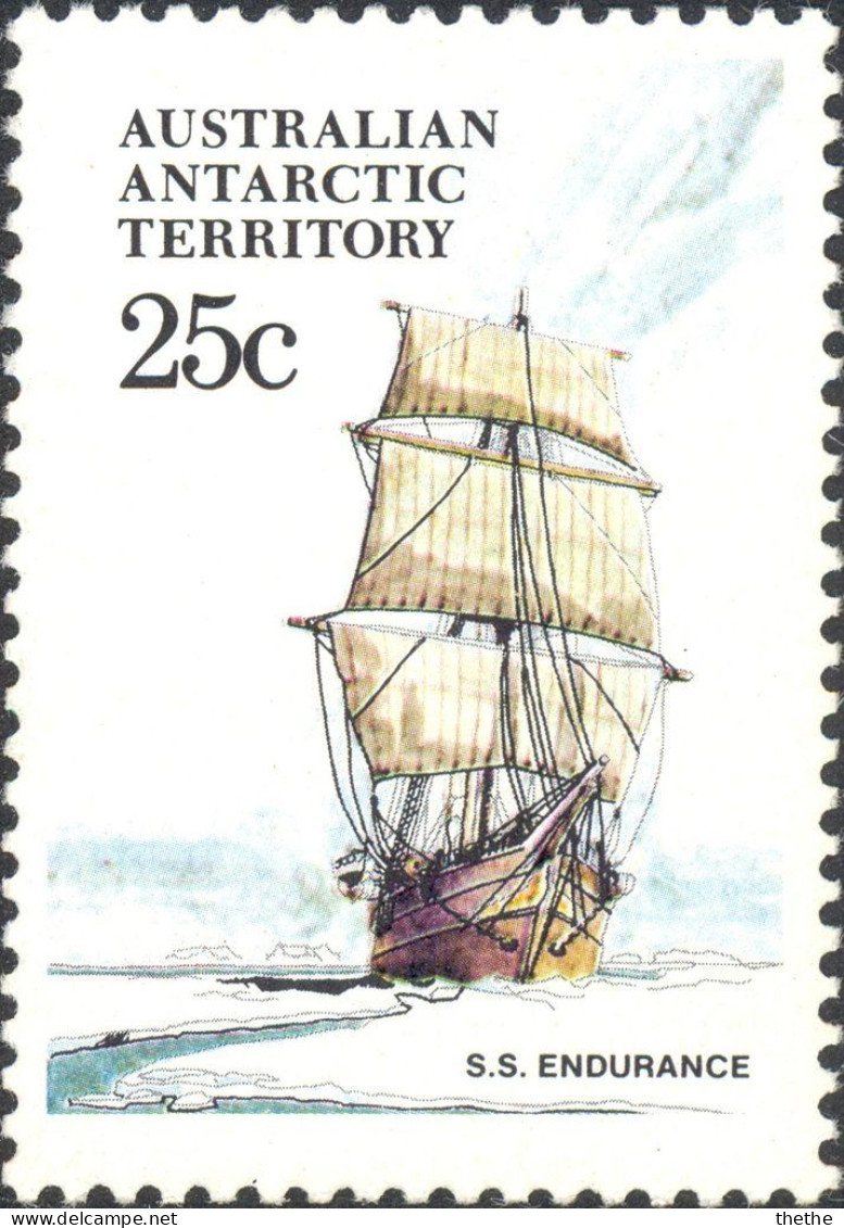 Territoire Antarctique Australien - "Endurance" (navire De Shackleton) - O= 6 Bandes Haut Droit - Oblitérés