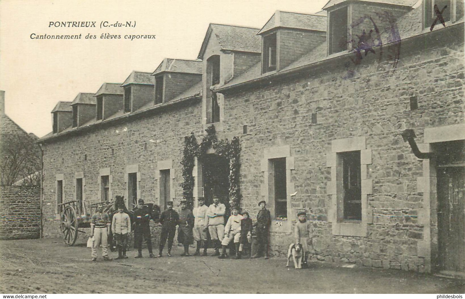 COTES D'ARMOR   PONTRIEUX  Cantonnement Des élèves Caporaux - Pontrieux