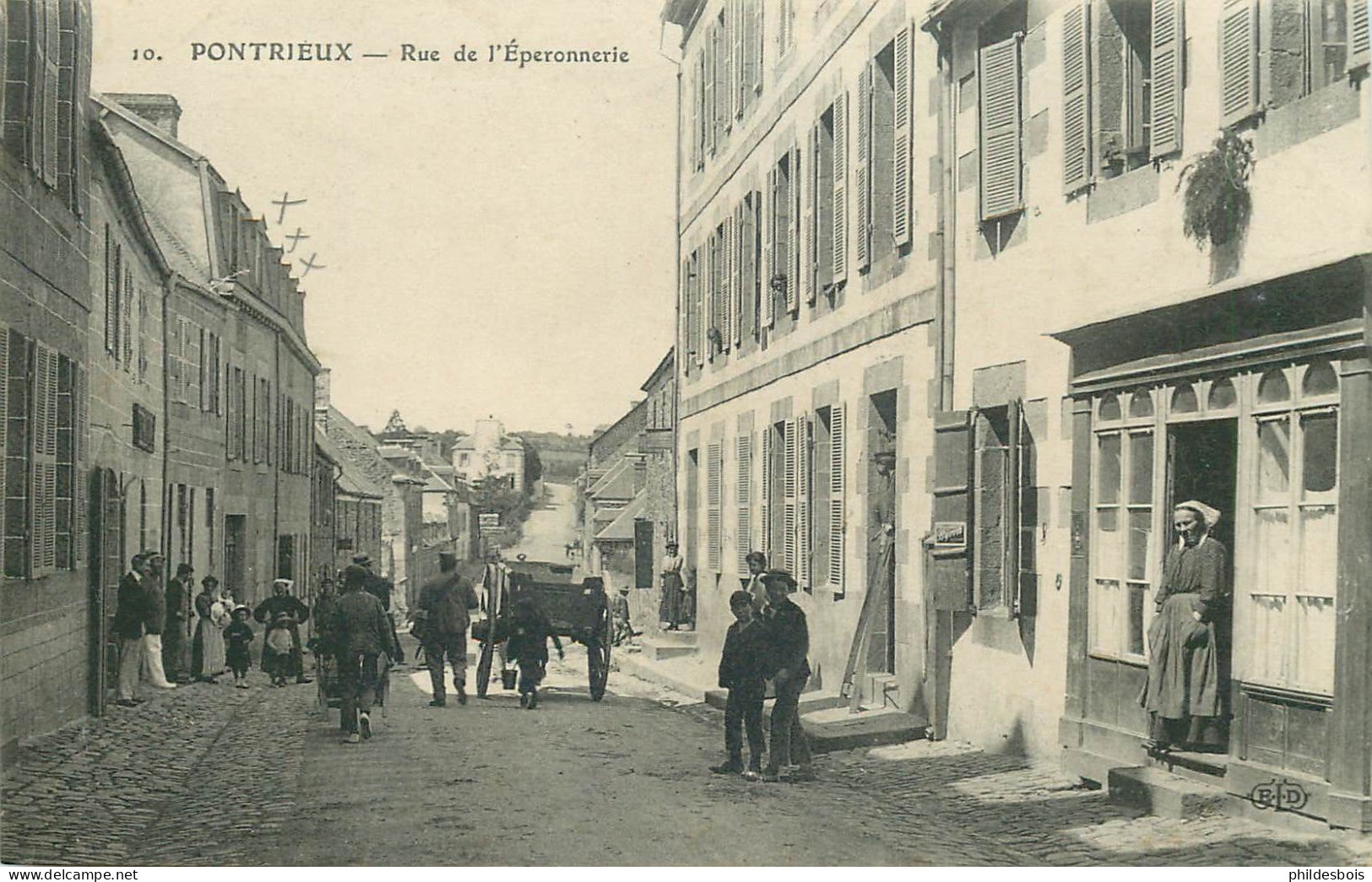 COTES D'ARMOR   PONTRIEUX  Rue De L'éperonnerie - Pontrieux