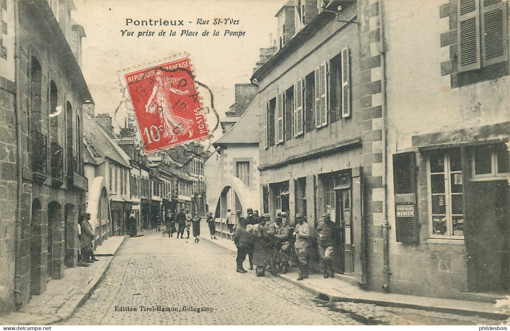 COTES D'ARMOR   PONTRIEUX   Rue St Yves - Pontrieux