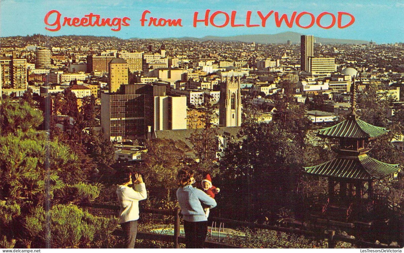 LOS ANGELES - Greetings From Hollywood - Carte Postale Ancienne - Los Angeles