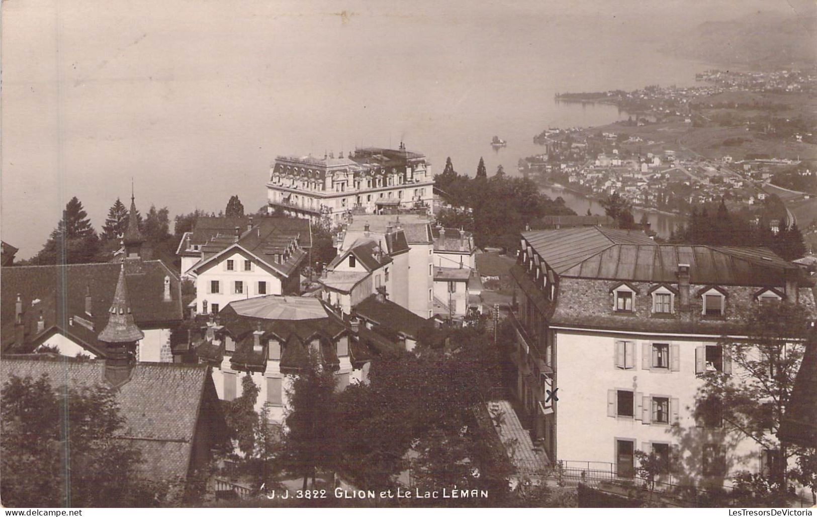 SUISSE - GLION Et Le Lac LEMAN - Edition Jullien Frères - Carte Postale Ancienne - Ilanz/Glion