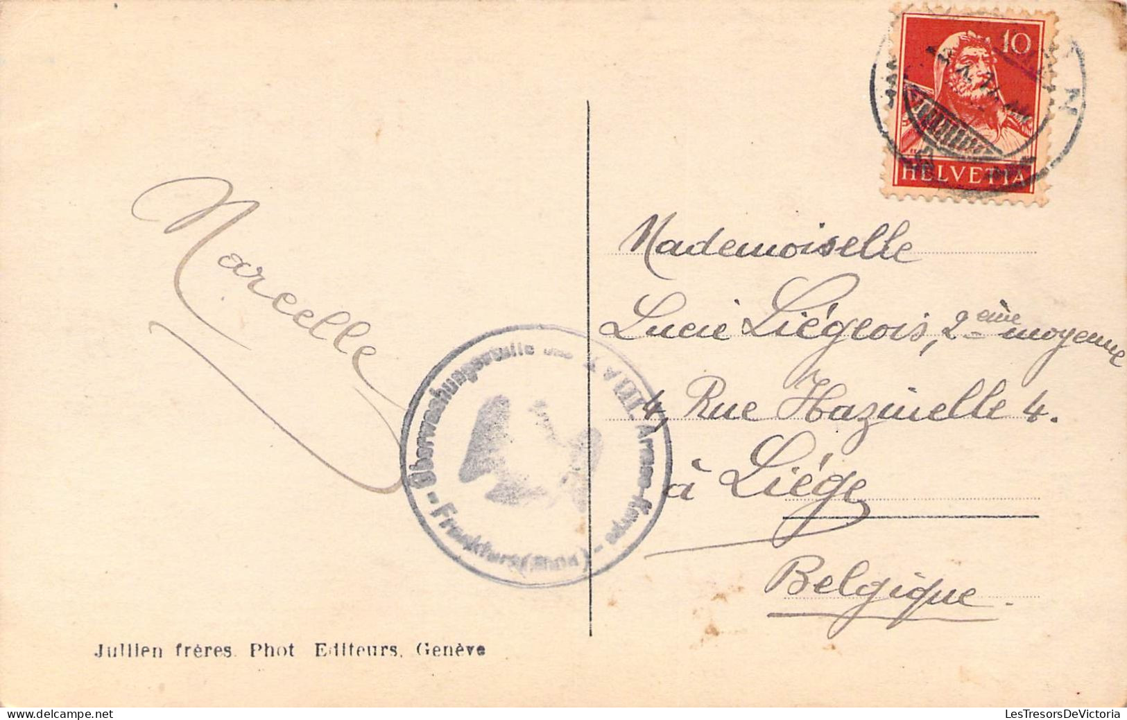 SUISSE - GLION Et Le Lac LEMAN - Edition Jullien Frères - Carte Postale Ancienne - Ilanz/Glion