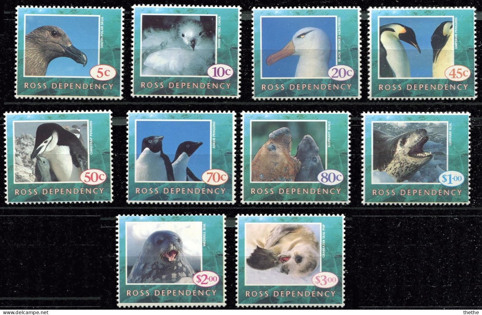 Dépendance De Ross (Nouvelle Zelande) - Animaux De L'Antarctique - Unused Stamps