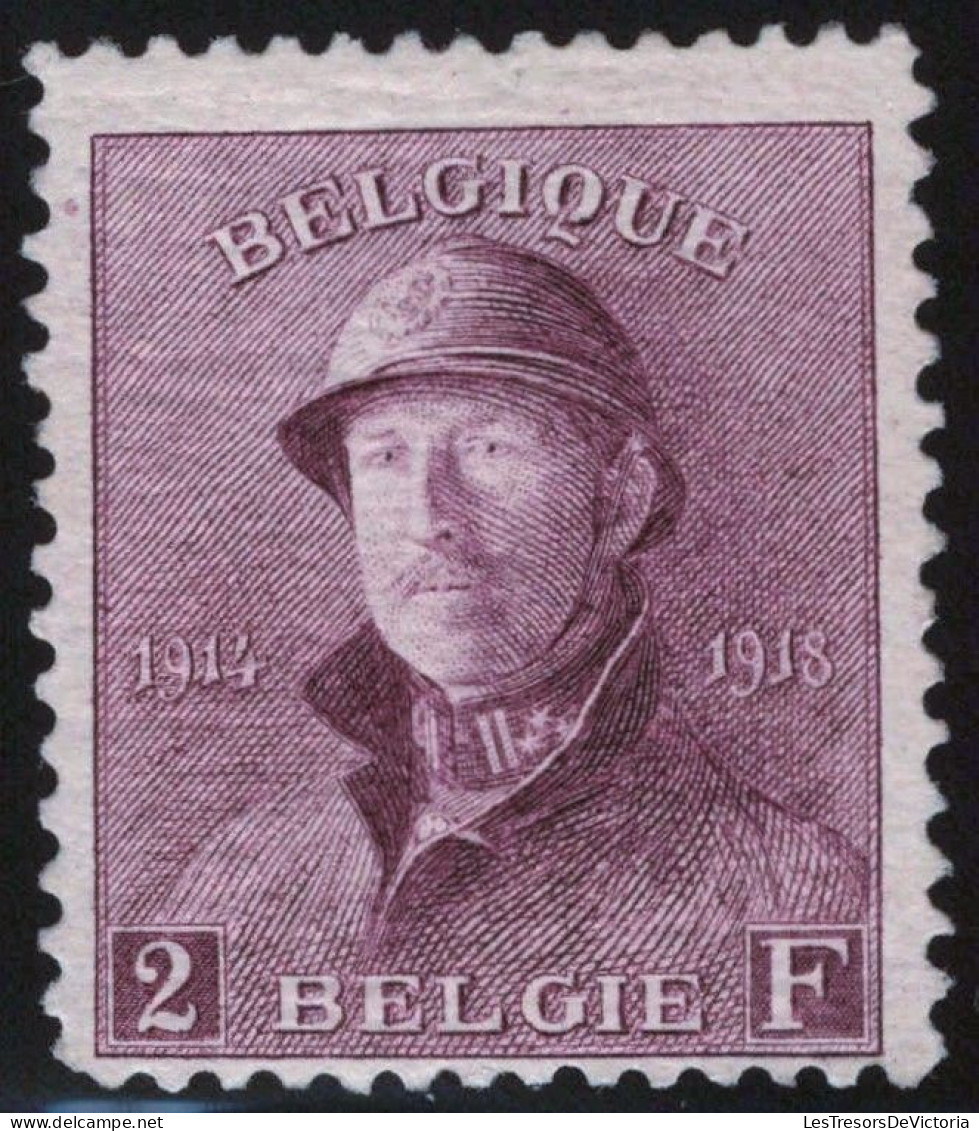 TIMBRE Belgique - COB 176** - 2F - 1919 - Cote 1100 - 1919-1920 Trench Helmet