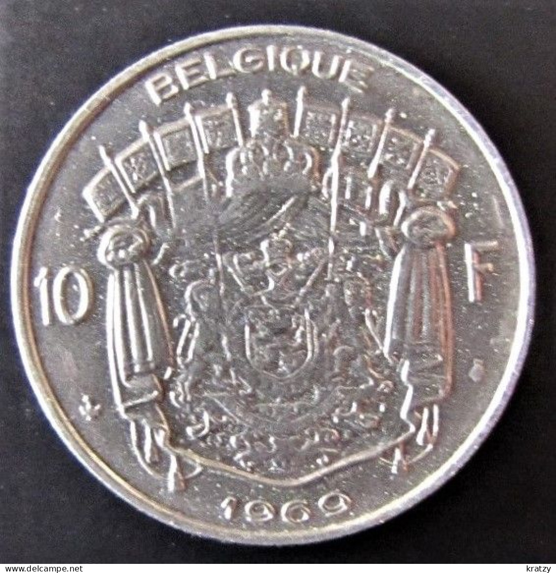 BELGIQUE - Pièce De 10 Francs - Nickel - 1969 - 10 Frank