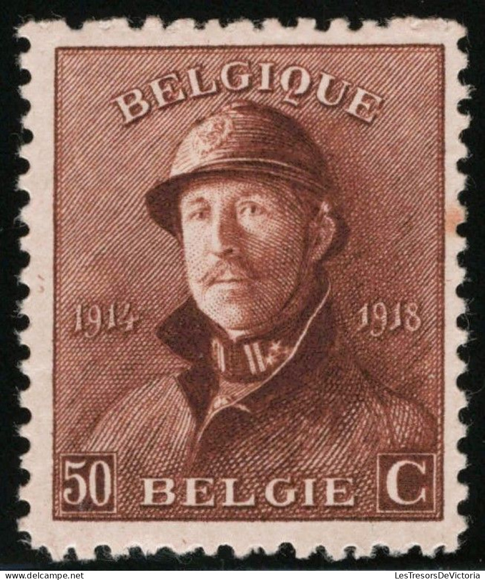TIMBRE Belgique - COB 174** - 50c - 1919 - Cote 29 - 1919-1920 Behelmter König