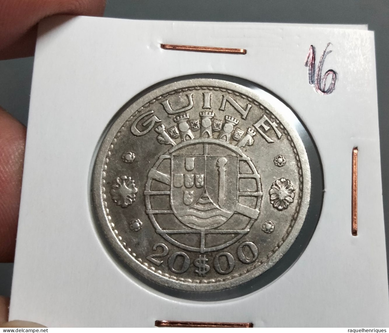 PORTUGUESE GUINEA 20 ESCUDOS 1952 KM# 11 SILVER (G#58-16) - Guinea Bissau