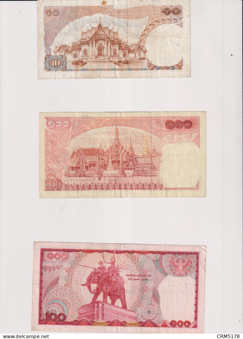 THAILANDE-LOT DE 3 BILLETS - Other - Asia