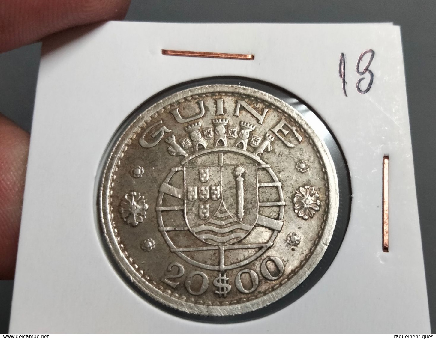 PORTUGUESE GUINEA 20 ESCUDOS 1952 KM# 11 SILVER (G#58-18) - Guinea-Bissau