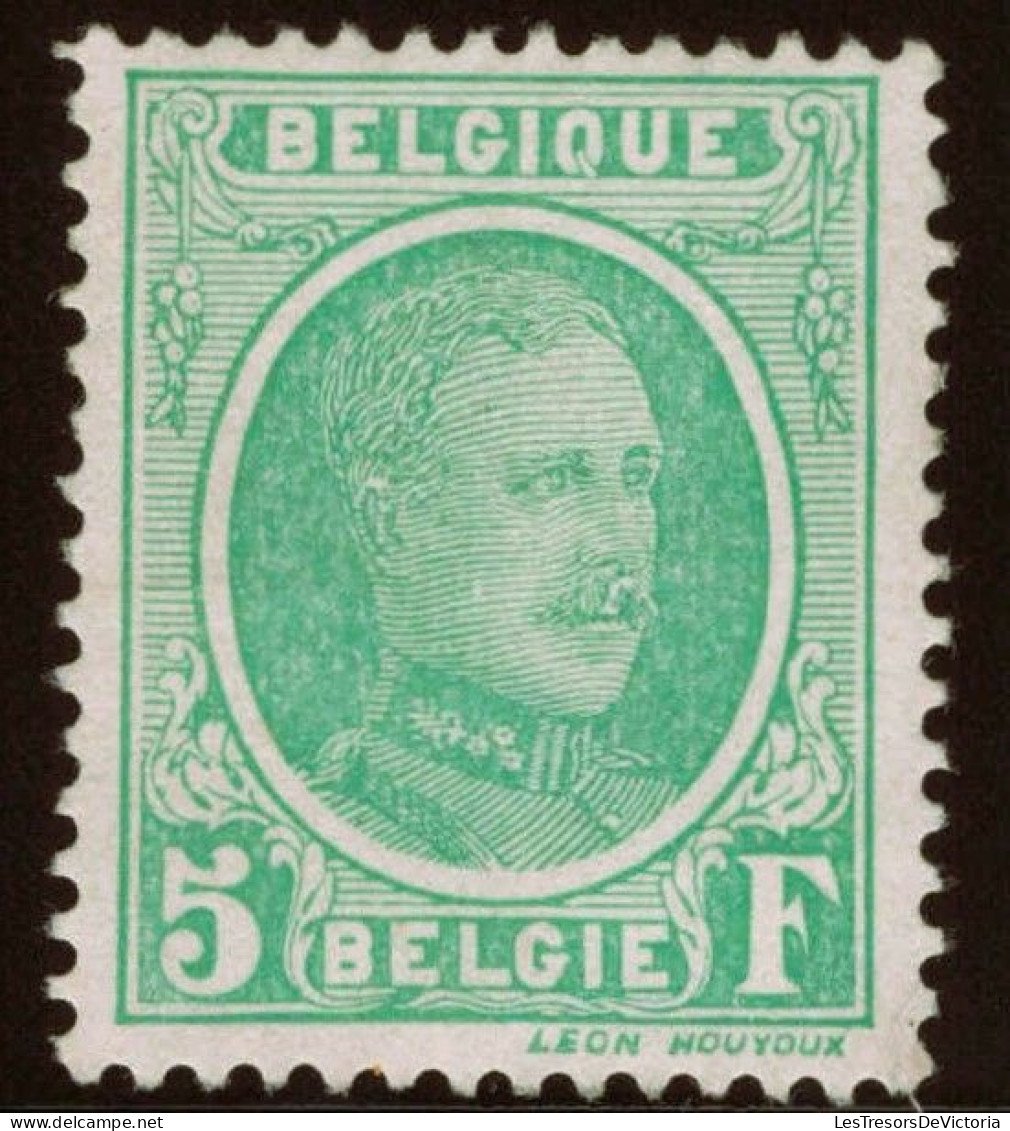 TIMBRE Belgique - COB 209** - 5F - 1922 - Cote 177 - 1922-1927 Houyoux