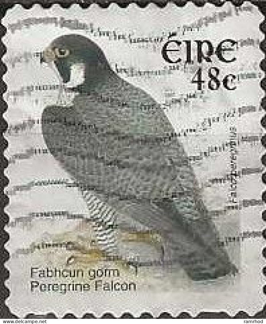 IRELAND 2002 New Currency Birds - 48c. - Peregrine Falcon FU Self Adhesive - Usati