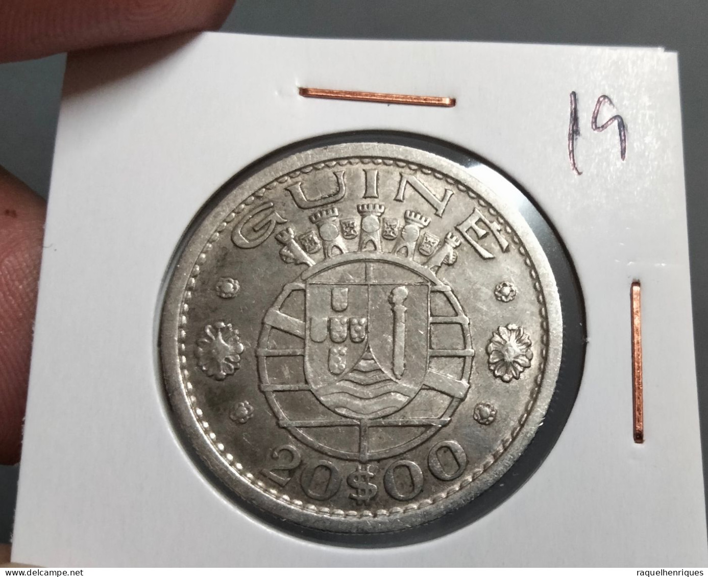 PORTUGUESE GUINEA 20 ESCUDOS 1952 KM# 11 SILVER (G#58-19) - Guinea Bissau