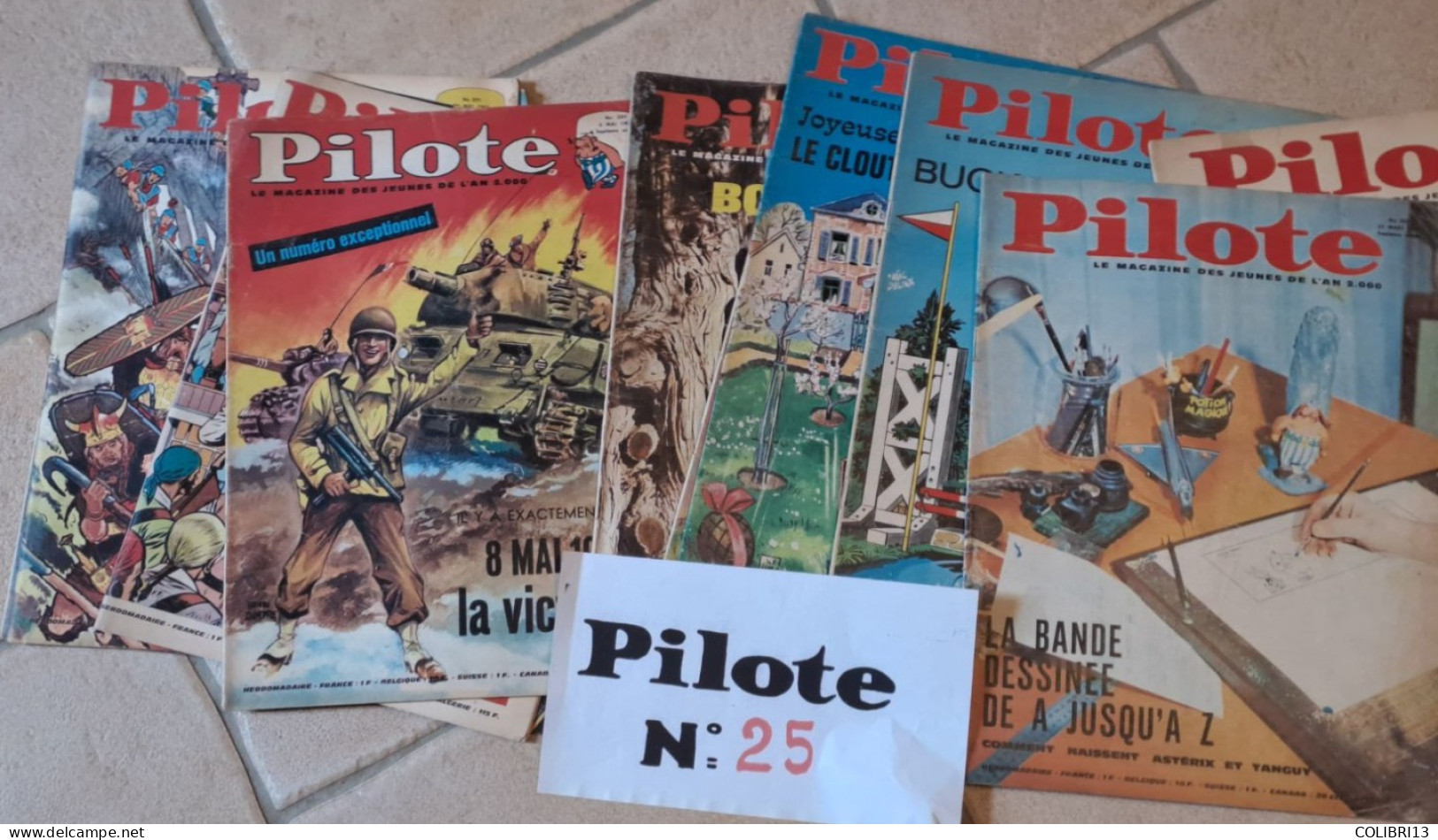 Equivalent RELIE PILOTE N°25 N°s 283 à 292 10 N°s 48 Pages Tous Complets  Cabu Dingodossiers Poïvet, Delync Achille - Wholesale, Bulk Lots