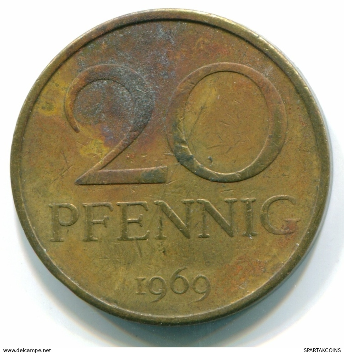 20 PFENNIG 1969 DDR EAST ALEMANIA Moneda GERMANY #DE10032.3.E - 20 Pfennig