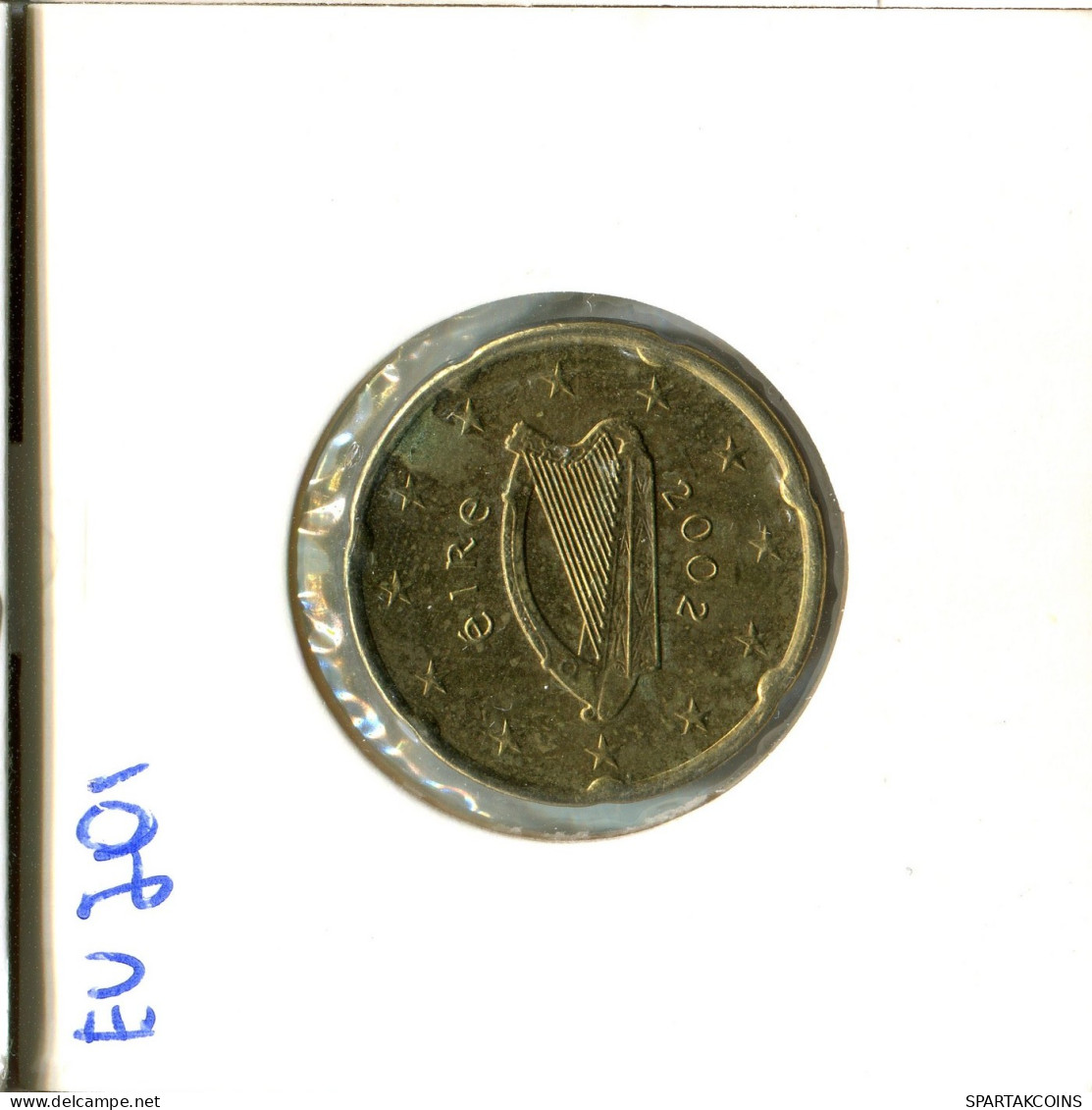 20 EURO CENTS 2002 IRLANDA IRELAND Moneda #EU201.E - Ireland